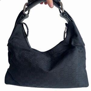 GUCCI vintage black hobo bag